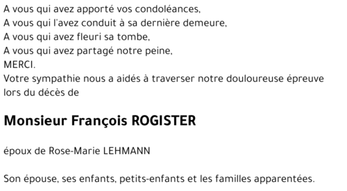 François ROGISTER