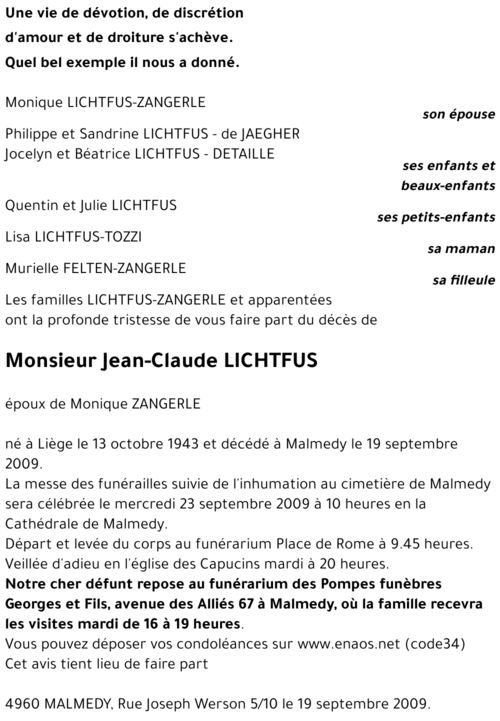 Jean-Claude LICHTFUS