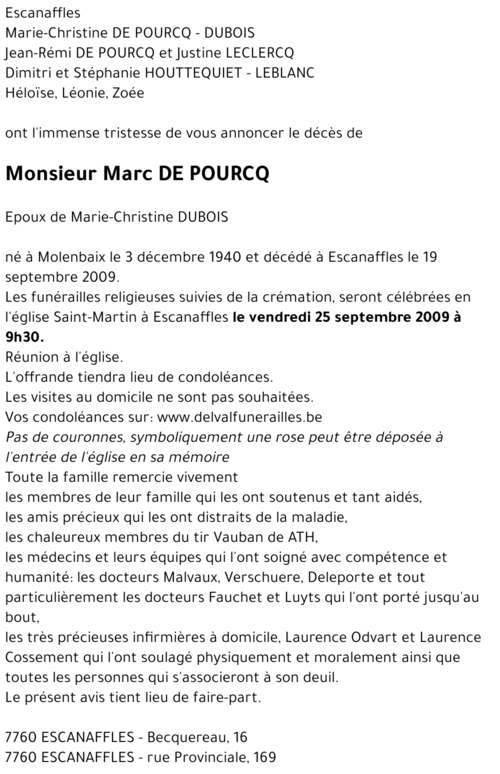 Marc DE POURCQ