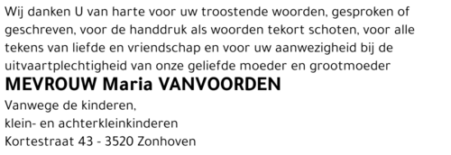 Maria Vanvoorden