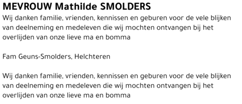 Mathilde SMOLDERS