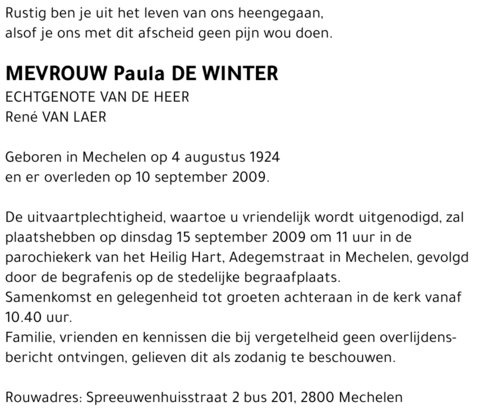 Paula De Winter