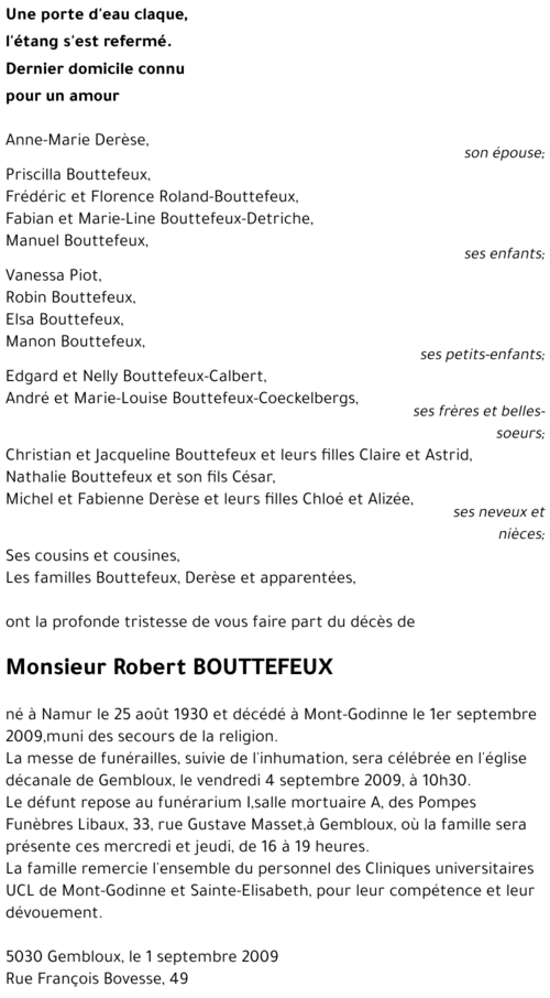 Robert BOUTTEFEUX