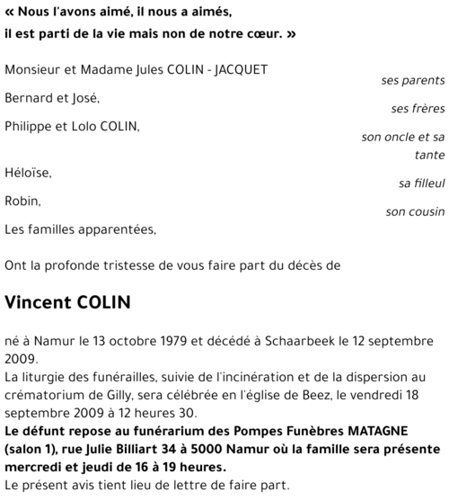 Vincent COLIN