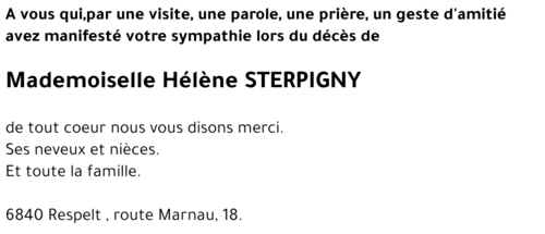Hélène STERPIGNY