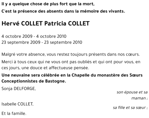 Hervé et Patricia COLLET