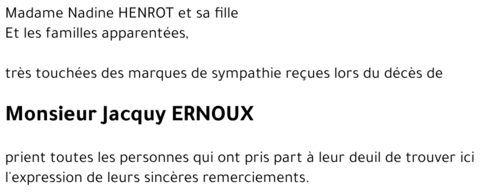 Jacquy ERNOUX