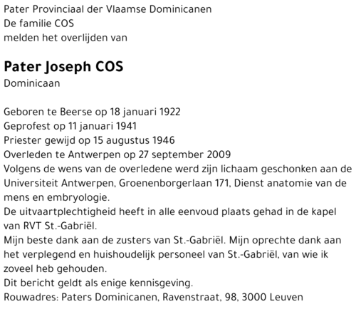 Joseph Cos