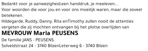 Maria Peusens