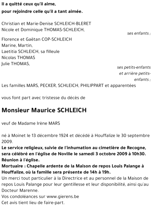 Maurice SCHLEICH