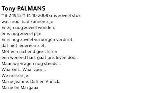 Tony Palmans