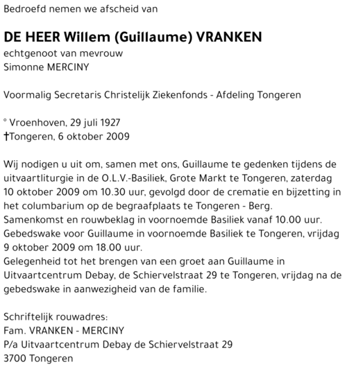 Willem (Guillaume) Vranken