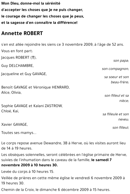 Annette ROBERT