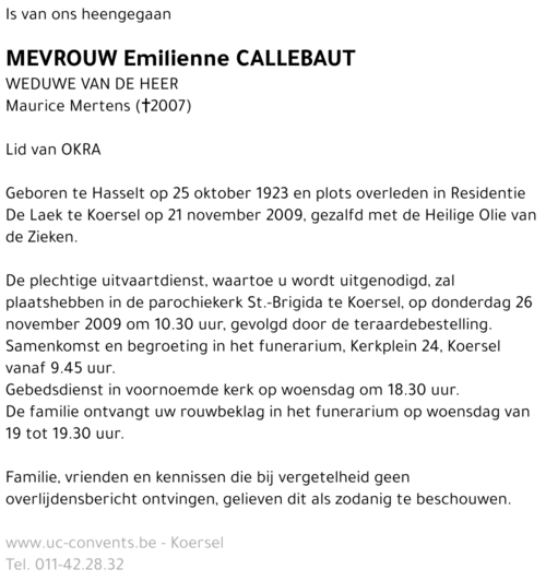 Emilienne Callebaut