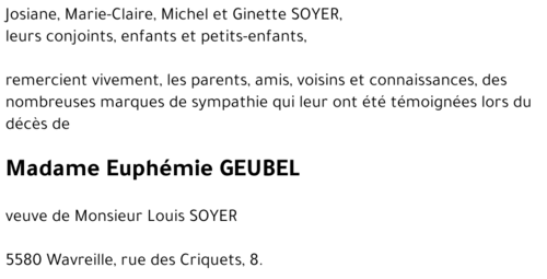 Euphémie GEUBEL