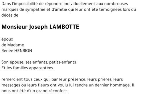 Joseph LAMBOTTE