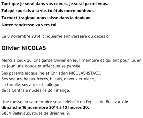 Olivier NICOLAS