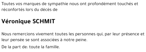 Véronique SCHMIT