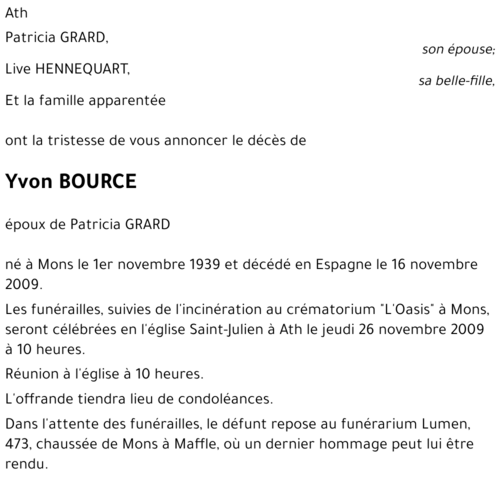 Yvon BOURCE