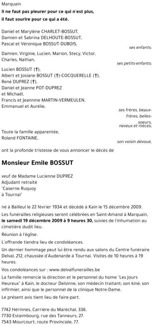 Emile BOSSUT