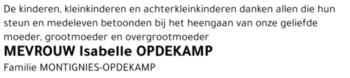 Isabelle OPDEKAMP