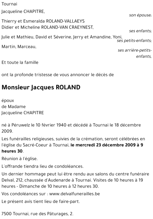 Jacques ROLAND