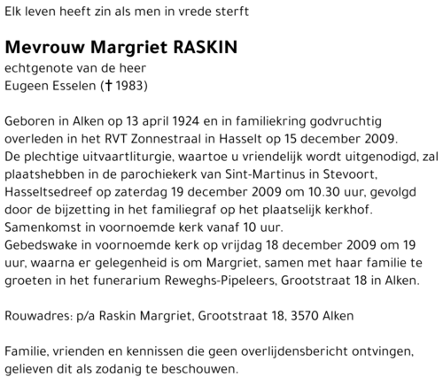 Margriet Raskin