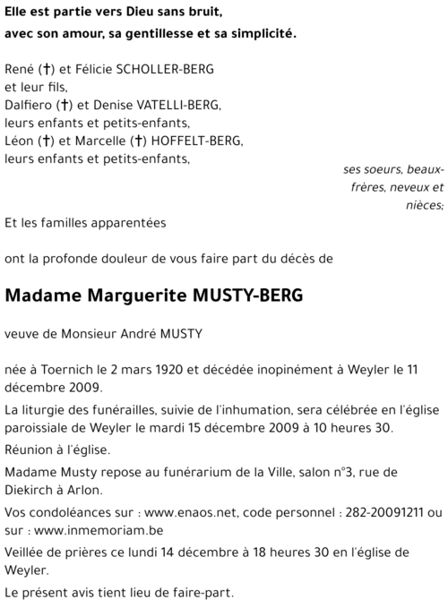Marguerite MUSTY-BERG