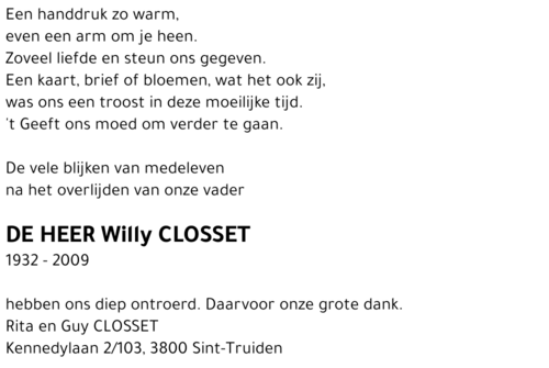 Willy Closset