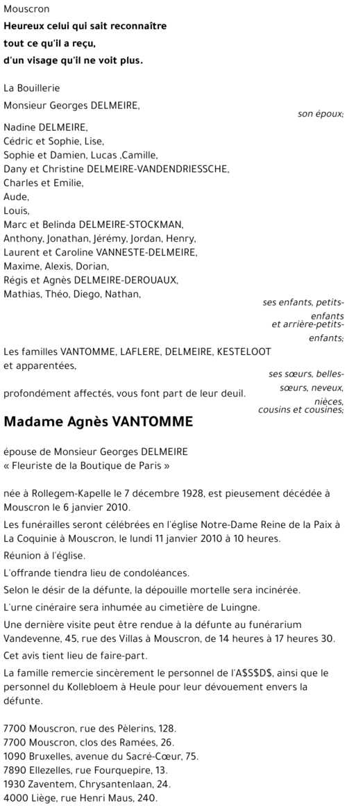 Agnès VANTOMME