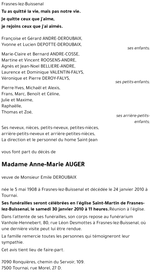 Anne-Marie AUGER