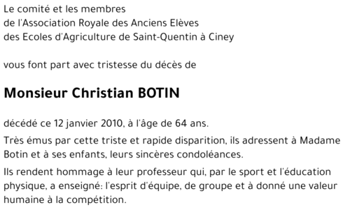 Christian BOTIN