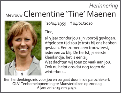 Clementine 'Tine' MAENEN