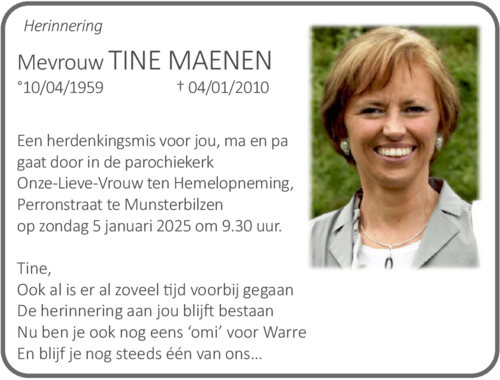 Clementine 'Tine' MAENEN