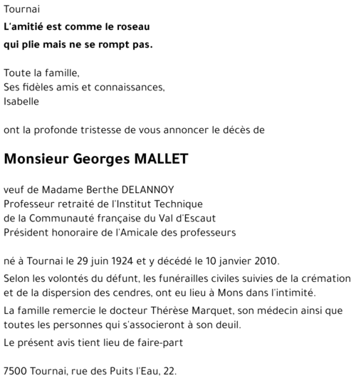 Georges MALLET