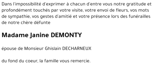 Janine DEMONTY