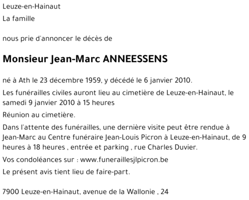 Jean-Marc ANNEESSENS