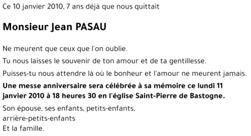 Jean PASAU