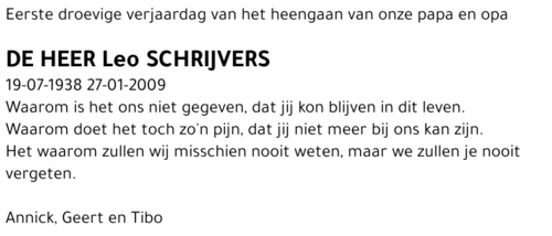 Leo Schrijvers