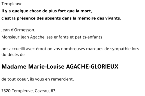 Marie-Louise GLORIEUX