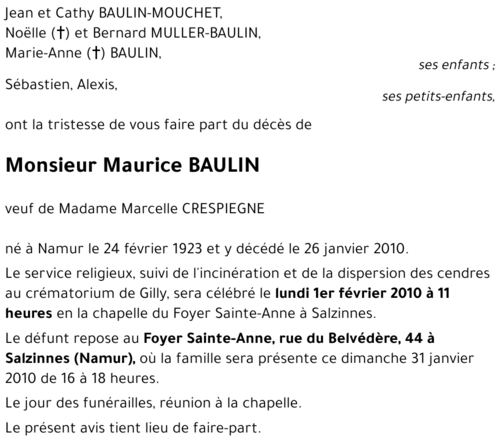 Maurice BAULIN