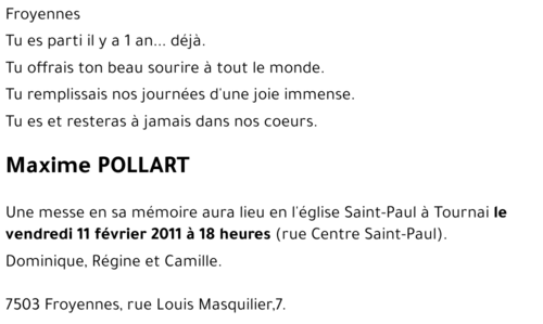 Maxime POLLART