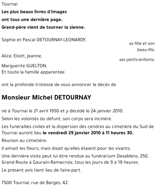 Michel DETOURNAY