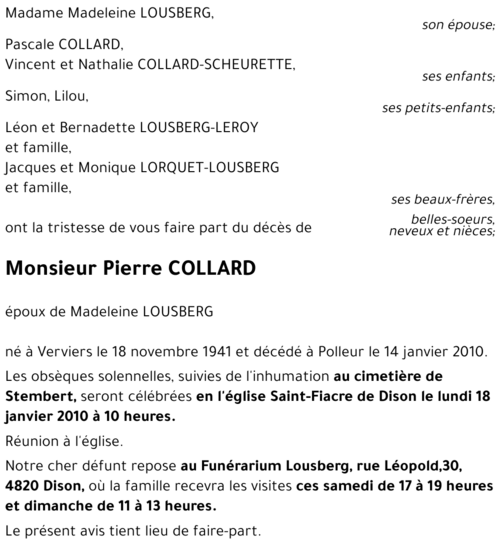 Pierre COLLARD