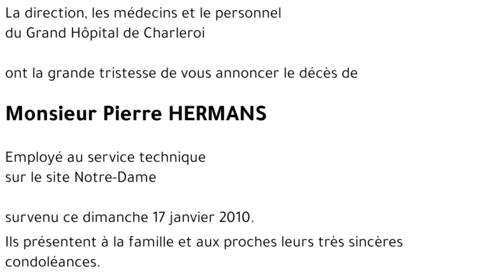 Pierre HERMANS
