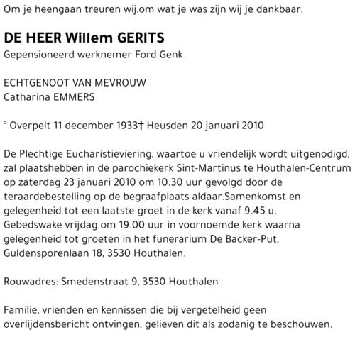 Willem GERITS