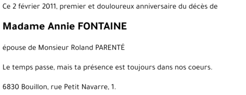 Annie FONTAINE