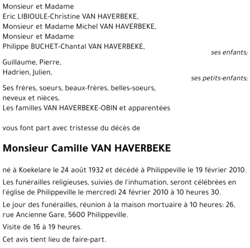 Camille VAN HAVERBEKE