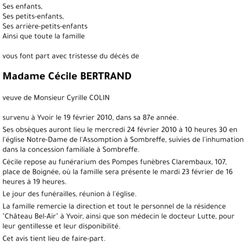 Cécile BERTRAND