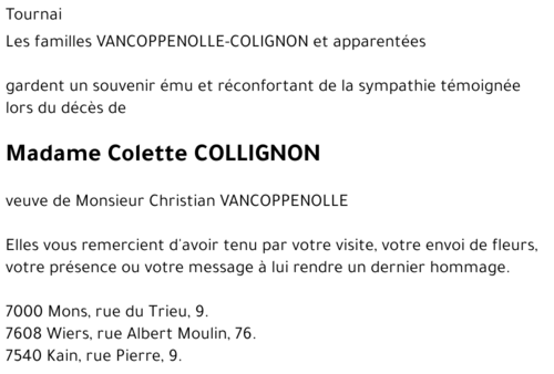 Colette COLLIGNON